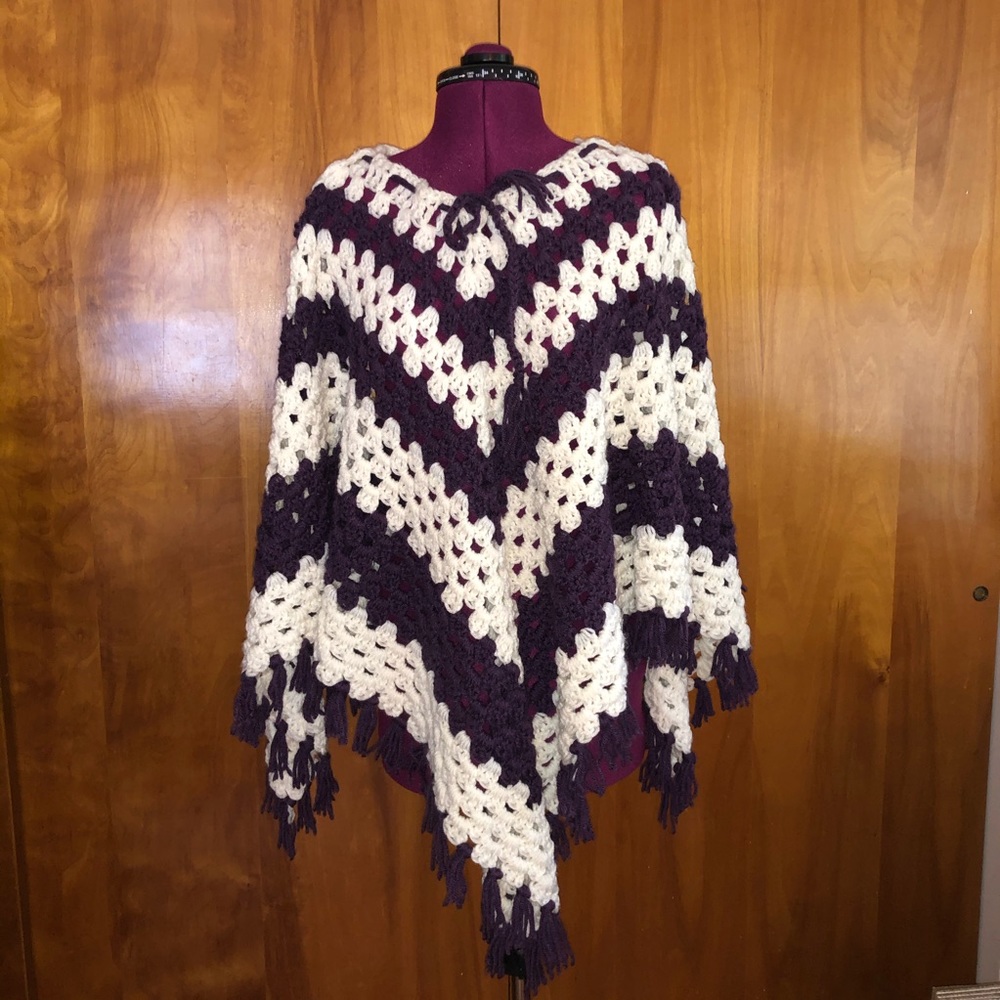 Handmade vintage poncho